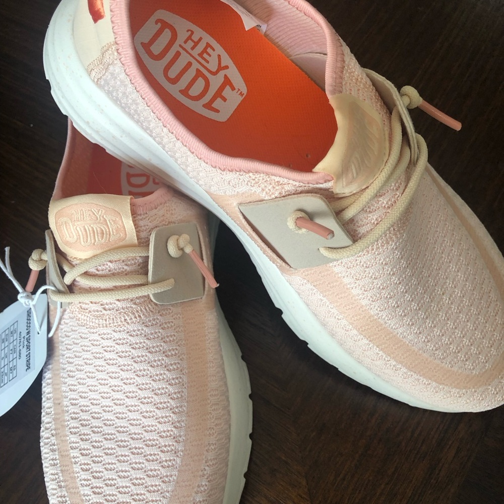 Hey Dude Sirocco W Sport Stripe Pink Shoes